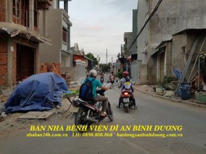 Khu phố đông đúc thuận tiện kinh doanh tại bệnh viện dĩ an