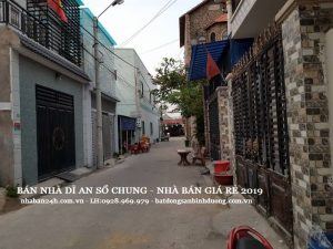 Bán nhà Dĩ An Sổ Chung - Nhà gần ngã 3 Cây Điệp Gía Rẻ